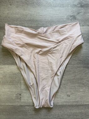 Aerie High Waisted High Cut Cheeky Bikini Bottoms